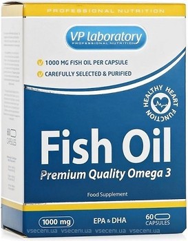 Фото VPLab Fish Oil Premium Quality Omega 3 60 капсул