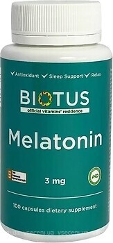 Фото Biotus Melatonin 3 мг 100 капсул