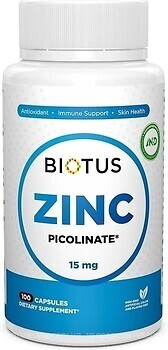 Фото Biotus Zinc Picolinate 15 мг 100 капсул