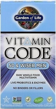Фото Garden of Life Vitamin Code Men 50+ 120 капсул