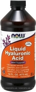 Фото Now Foods Liquid Hyaluronic Acid со вкусом ягод 473 мл