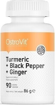 Фото OstroVit Turmeric + Black Pepper + Ginger 90 таблеток