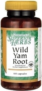 Фото Swanson Wild Yam Root 100 капсул