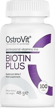 Фото OstroVit Biotin Plus 100 таблеток