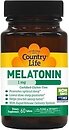 Фото Country Life Melatonin 1 мг 60 таблеток