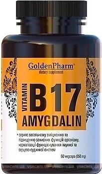 Фото Golden Pharm Vitamin B17 Amygdalin 60 капсул