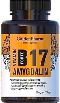 Фото Golden Pharm Vitamin B17 Amygdalin Forte 60 капсул