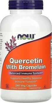 Фото Now Foods Quercetin with Bromelain 240 капсул