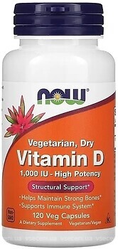 Фото Now Foods Vitamin D3 1000 IU 120 капсул