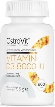 Фото OstroVit Vitamin D3 8000 IU 200 таблеток