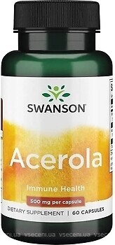 Фото Swanson Acerola 500 мг 60 капсул