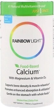 Фото Rainbow Light Calcium with Magnesium & Vitamin D3 180 таблеток