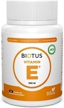 Фото Biotus Vitamin E 100 ME 60 капсул