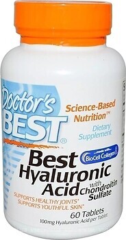 Фото Doctor's Best Hyaluronic Acid + Chondroitin 60 таблеток