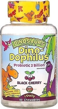 Фото KAL Dino-Dophilus Probiotic 2 Billion со вкусом ягод 60 таблеток