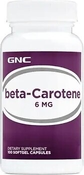 Фото GNC Basic Beta Carotene 6 мг 100 капсул