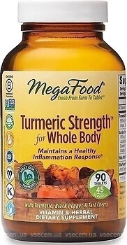 Фото MegaFood Turmeric Strength For Whole Body 90 таблеток