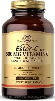 Фото Solgar Ester-C Plus Vitamin C 500 мг 90 капсул