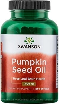 Фото Swanson Pumpkin Seed Oil 1000 мг 100 капсул