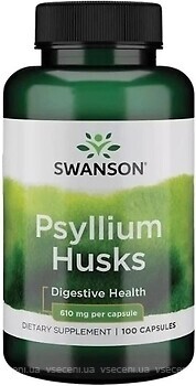 Фото Swanson Psyllium Husks 610 мг 100 капсул