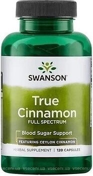 Фото Swanson True Cinnamon 120 капсул