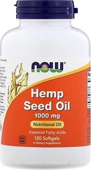 Фото Now Foods Hemp Seed Oil 1000 мг 120 капсул