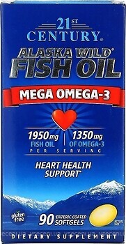 Фото 21st Century Alaska Wild Fish Oil Mega Omega-3 90 капсул