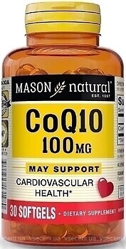 Фото Mason Natural Co Q10 100 мг 30 капсул