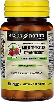 Фото Mason Natural Milk Thistle/Cranberry 60 капсул