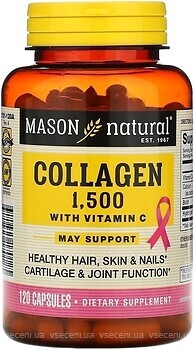 Фото Mason Natural Collagen 1500 with Vitamin C 120 капсул