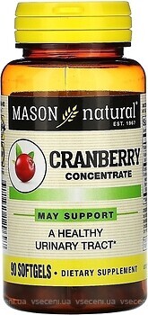 Фото Mason Natural Cranberry Concentrate 90 капсул