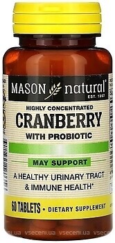 Фото Mason Natural Cranberry With Probiotic 60 таблеток