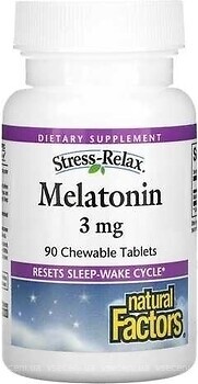 Фото Natural Factors Stress-Relax Melatonin 3 мг 90 таблеток