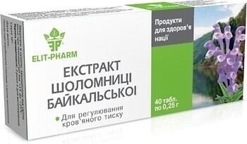 Фото Elit-Pharm Экстракт шлемника Байкальского 40 таблеток