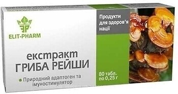 Фото Elit-Pharm Экстракт гриба Рейши 80 таблеток