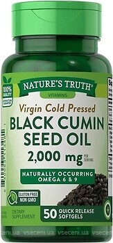 Фото Nature's Truth Black Cumin Seed Oil 2000 мг 50 капсул