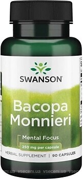 Фото Swanson Bacopa Monnieri 250 мг 90 капсул