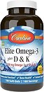 Фото Carlson Labs Elite Omega-3 Plus D And K со вкусом лимона 180 капсул