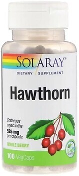 Фото Solaray Hawthorn 525 мг 100 капсул
