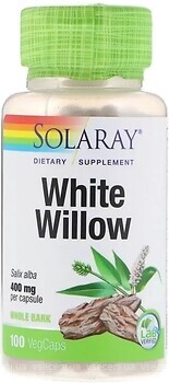 Фото Solaray White Willow 400 мг 100 капсул