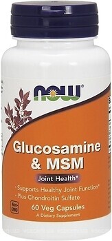 Фото Now Foods Glucosamine & MSM 60 капсул