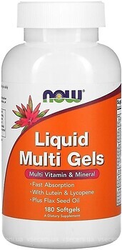 Фото Now Foods Liquid Multi Gels 180 капсул