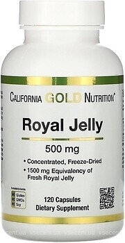 Фото California Gold Nutrition Royal Jelly 500 мг 120 капсул
