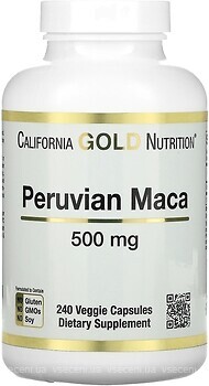 Фото California Gold Nutrition Peruvian Maca 500 мг 240 капсул