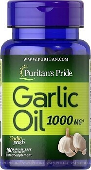 Фото Puritan's Pride Garlic Oil 1000 мг 100 капсул
