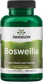 Фото Swanson Boswellia 400 мг 100 капсул