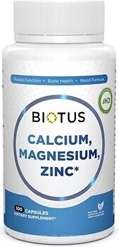 Фото Biotus Calcium Magnesium Zinc 100 капсул