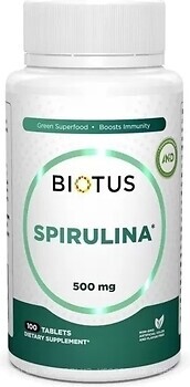 Фото Biotus Spirulina 500 мг 100 таблеток