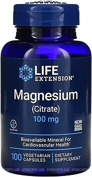 Фото Life Extension Magnesium (Citrate) 100 мг 100 капсул