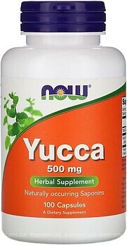 Фото Now Foods Yucca 500 мг 100 капсул